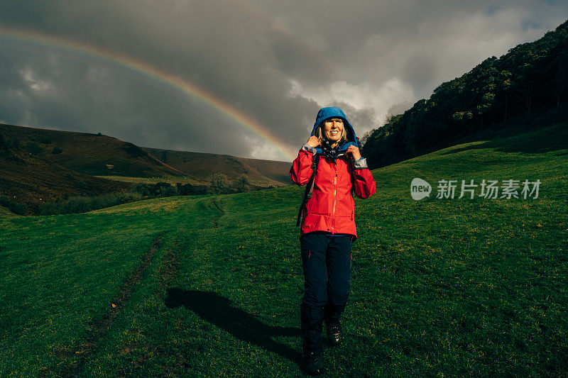 Horcum Hike洞，约克郡，英格兰